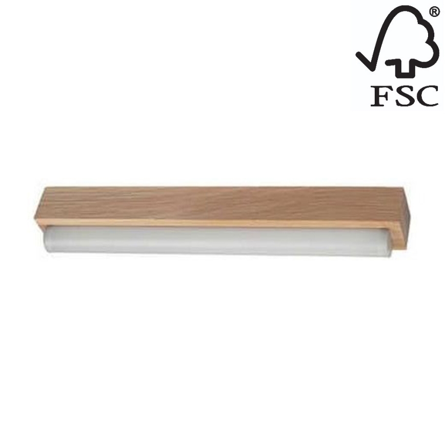 Iluminação de espelho de casa de banho LED AQUAVIVA LED/6W/230V 39 cm IP44 carvalho – FSC certificado
