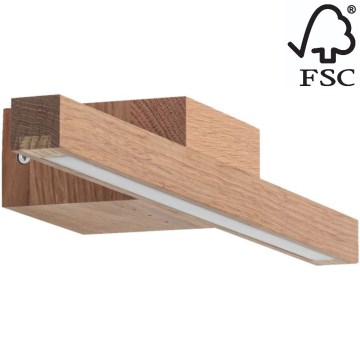 Iluminação de espelho de casa de banho LED AQUAVIVA LED/6W/230V 40 cm IP44 carvalho – FSC certificado