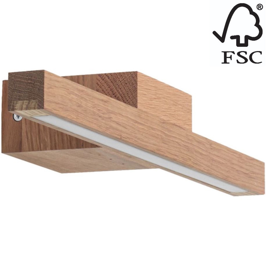 Iluminação de espelho de casa de banho LED AQUAVIVA LED/6W/230V 40 cm IP44 carvalho – FSC certificado