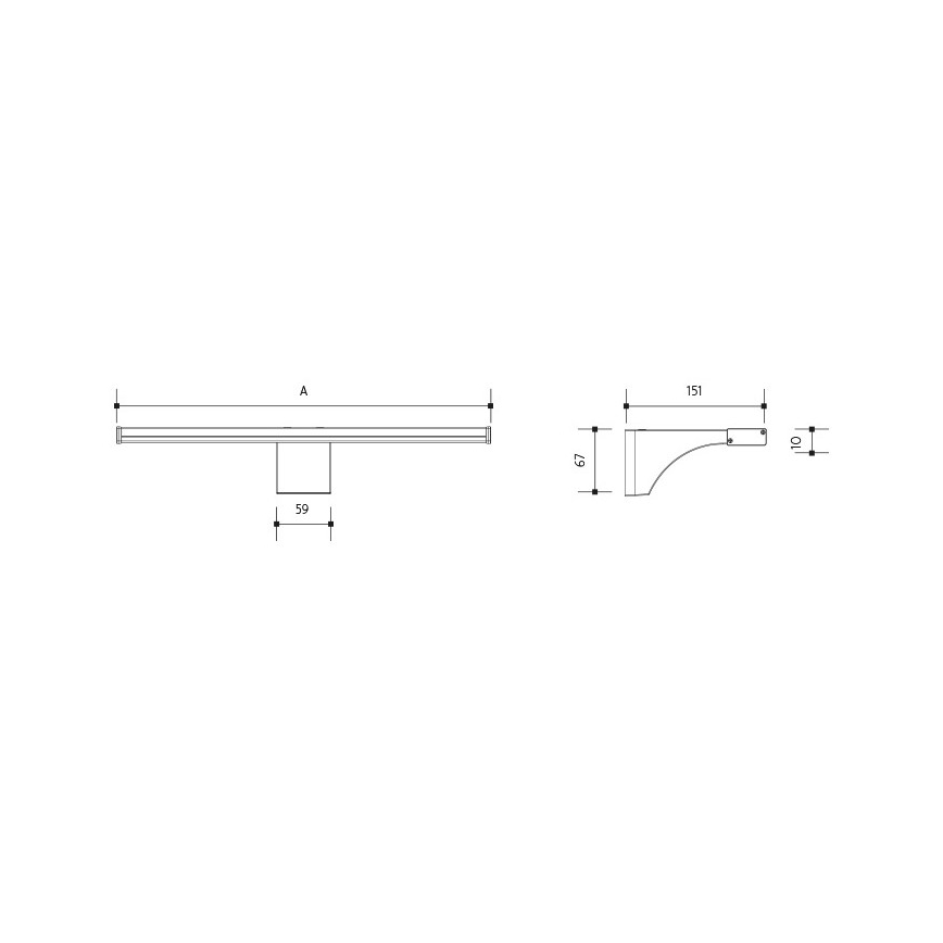 Iluminação de espelho de casa de banho LED ELESAR LED/8W/230V IP44 3000K