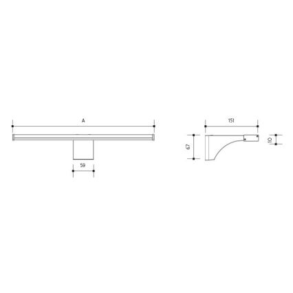 Iluminação de espelho de casa de banho LED ELESAR LED/8W/230V IP44 4000K
