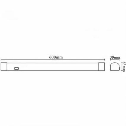 Iluminação de espelho de casa de banho LED LED/15W/230V 4000K IP44
