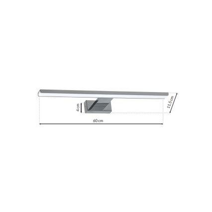 Iluminação de espelho de casa de banho LED SHINE 1xLED/13,8W/230V IP44