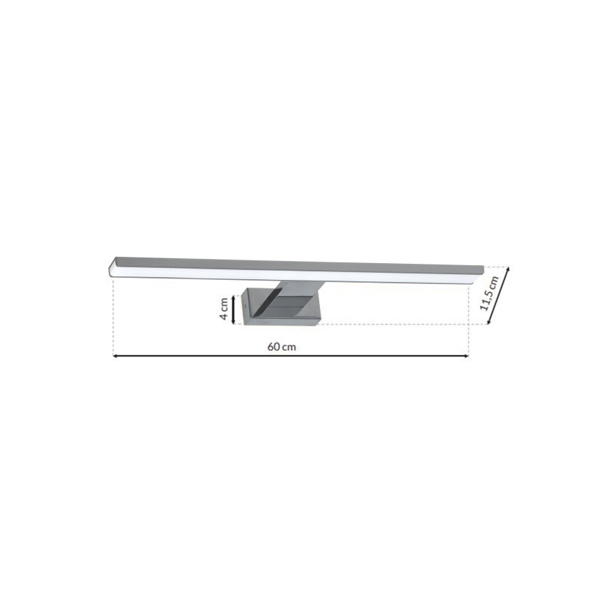 Iluminação de espelho de casa de banho LED SHINE 1xLED/13,8W/230V IP44