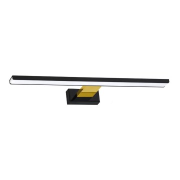 Iluminação de espelho de casa de banho LED SHINE LED/13,8W/230V IP44 preto/dourado