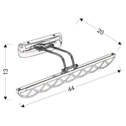 Iluminação de espelho LED MOVE LED/6W/230V