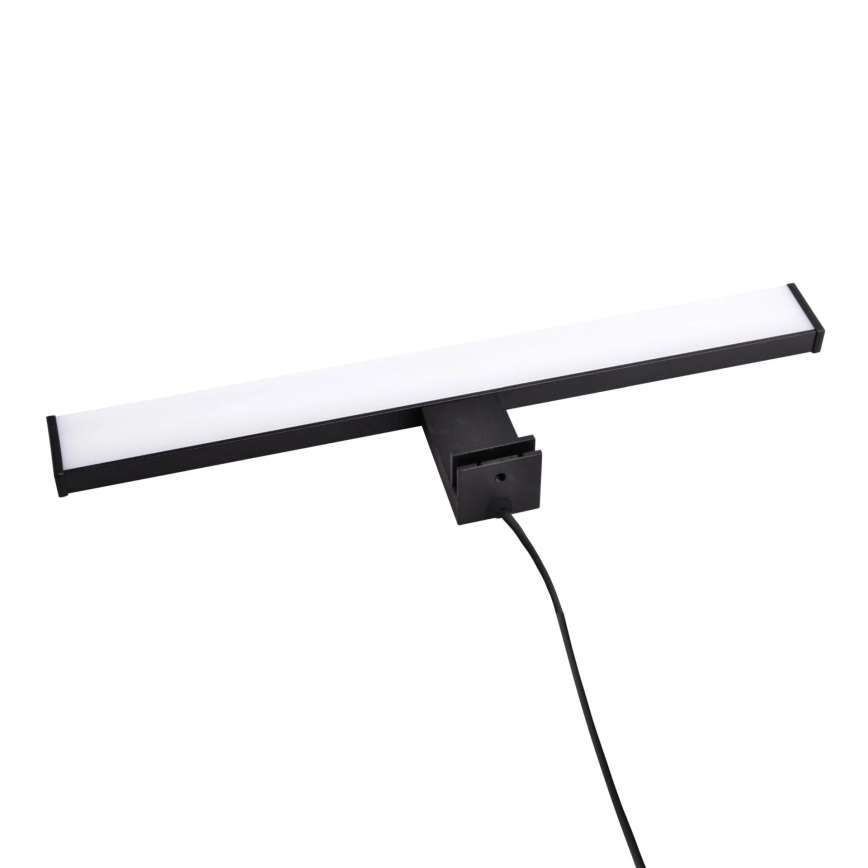 Iluminação de espelho para casa de banho LED ELBA LED/8W/230V 4000K 40 cm IP44 preto