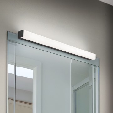 Iluminação de espelho para casa de banho LED HORIZON LED/12W/230V 3000/4000K 60 cm IP44 preto
