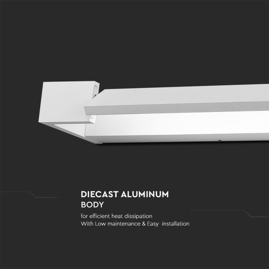 Iluminação de espelho para casa de banho LED LED/16W/230V 3000K IP44 60 cm branco
