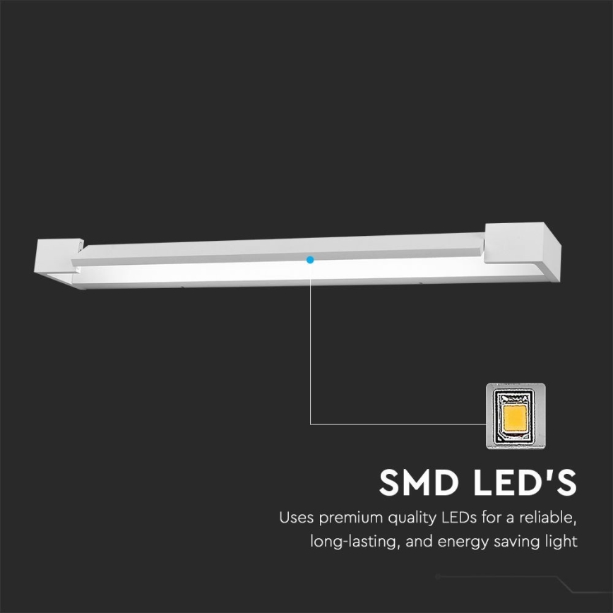 Iluminação de espelho para casa de banho LED LED/16W/230V 3000K IP44 60 cm branco