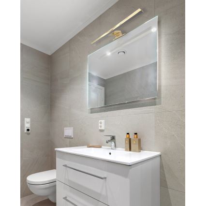 Iluminação de espelho para casa de banho LED LED/8W/230V 4000K 50 cm IP44 dourado