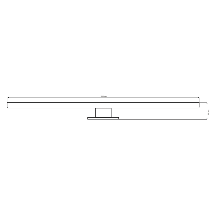 Iluminação de espelho para casa de banho LED SAMOS LED/15W/230V 4000K 90 cm IP44 preto