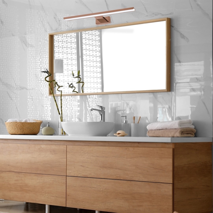 Iluminação de espelho para casa de banho LED SHINE LED/13,8W/230V IP44 Rosa dourado