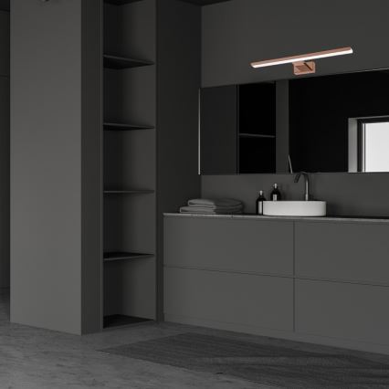 Iluminação de espelho para casa de banho LED SHINE LED/13,8W/230V IP44 Rosa dourado