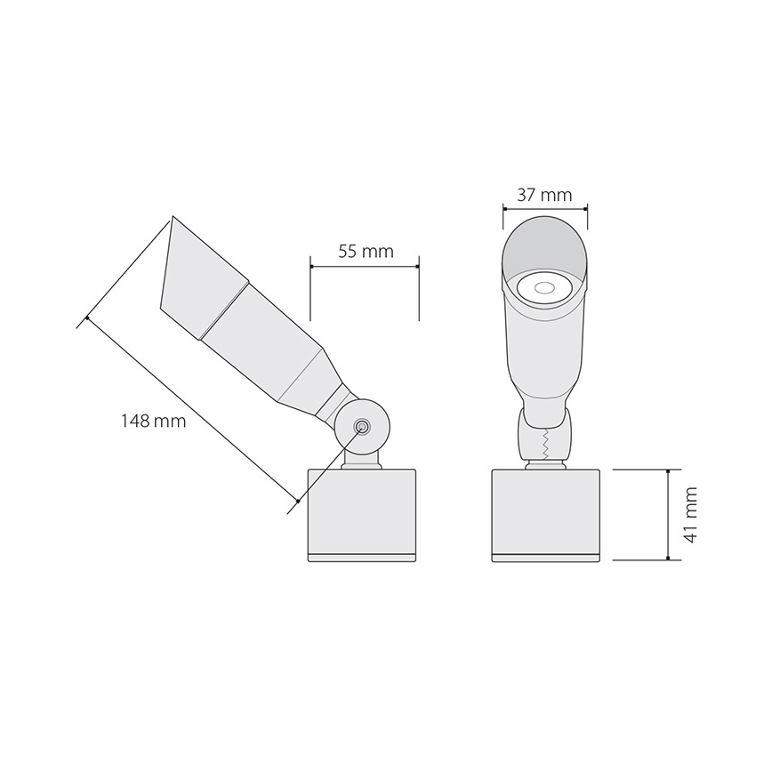 Iluminação de exterior LED OKO 1xLED/1W/350mA IP54
