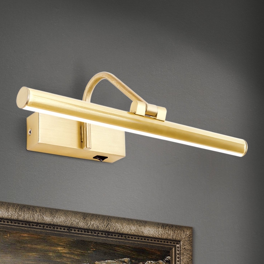 Iluminação de ilustração LED PORTRAIT LED/6W/230V 30 cm dourado