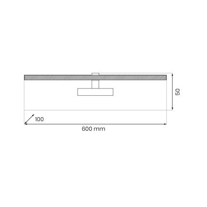 Iluminação de ilustração LED PRADO LED/11W/230V preto