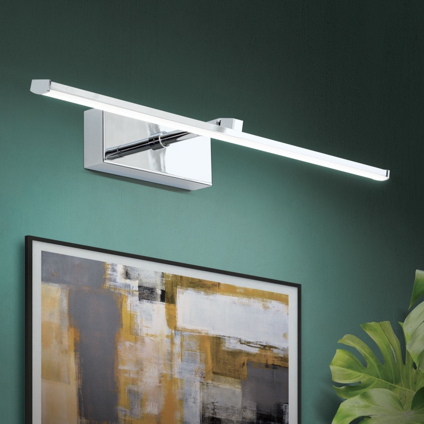 Iluminação de ilustração LED PUBLIO LED/10W/230V 50 cm cromado brilhante