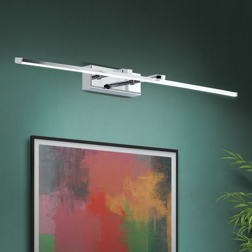 Iluminação de ilustração LED PUBLIO LED/15W/230V 75 cm cromado brilhante