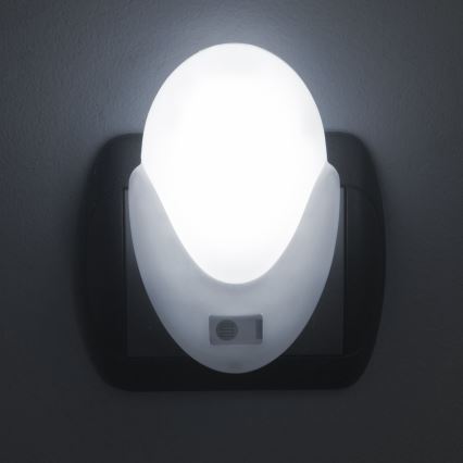 Iluminação de orientação de tomada LED com sensor de crepúsculo LED/1W/230V