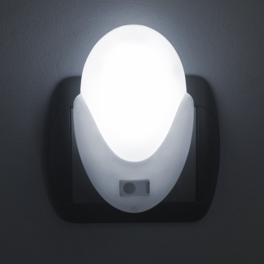 Iluminação de orientação de tomada LED com sensor de crepúsculo LED/1W/230V