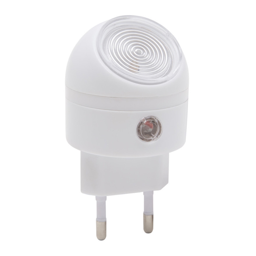 Iluminação de orientação de tomada LED com sensor de crepúsculo LED/1W/230V
