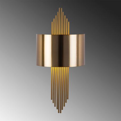 Iluminação de parede 1xE27/40W/230V dourada/cobre
