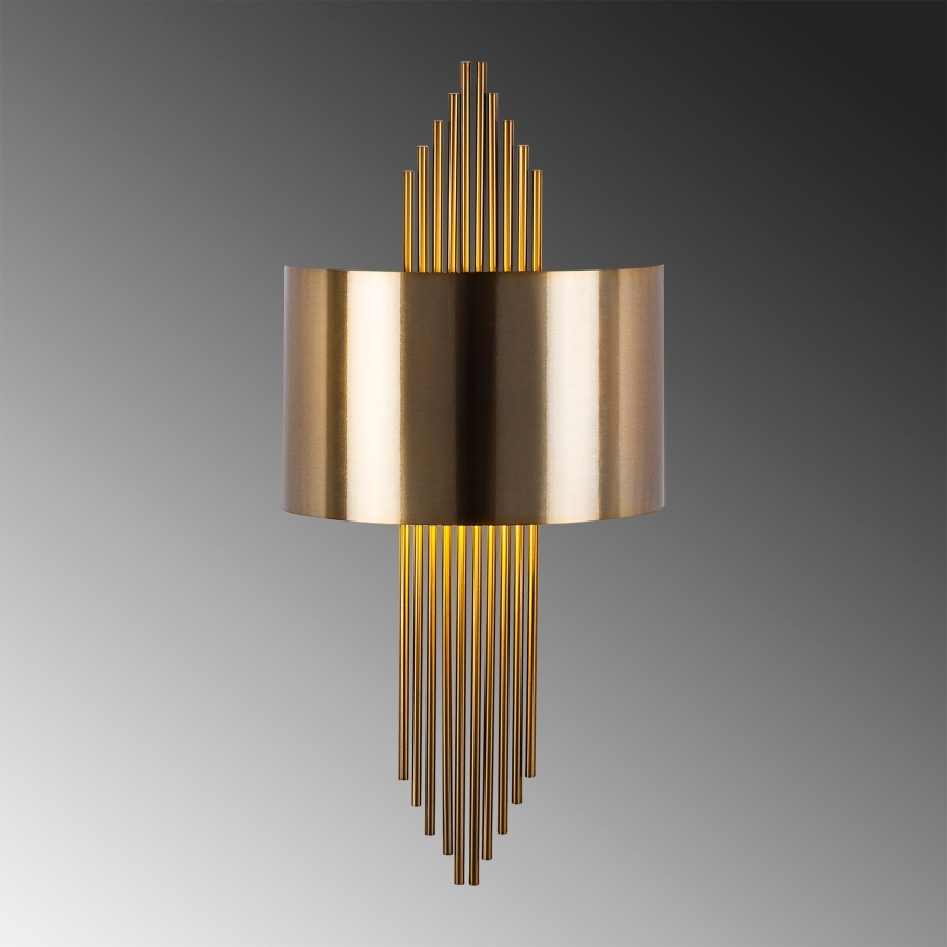 Iluminação de parede 1xE27/40W/230V dourada/cobre
