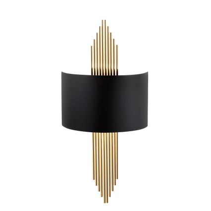 Iluminação de parede 1xE27/40W/230V dourada/preta