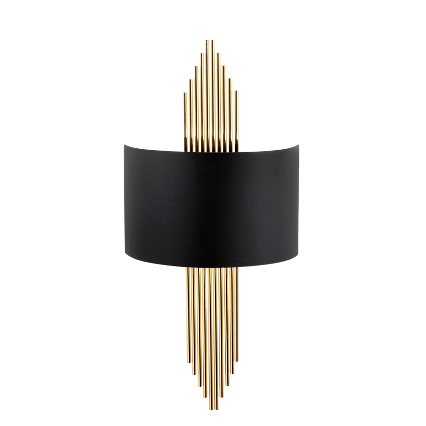 Iluminação de parede 1xE27/40W/230V dourada/preta