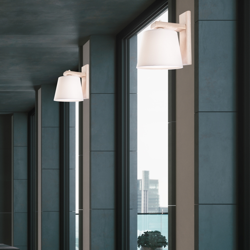 Iluminação de parede 1xE27/60W/230V carvalho