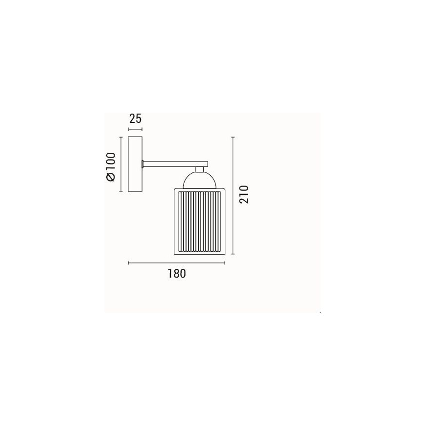Iluminação de parede 1xE27/60W/230V