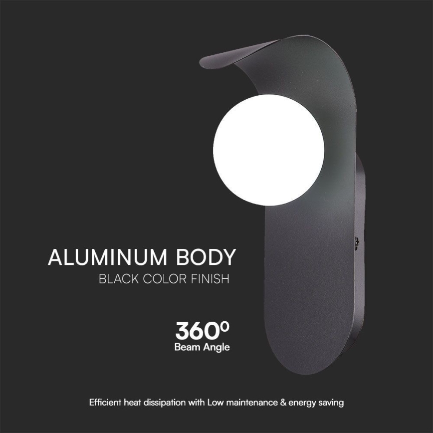Iluminação de parede 1xG9/5W/230V preto