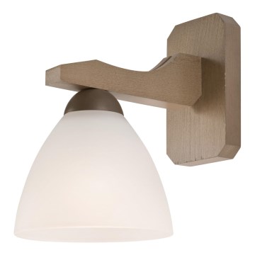 Iluminação de parede ADRIANO 1xE27/60W/230V faia - FSC certificado