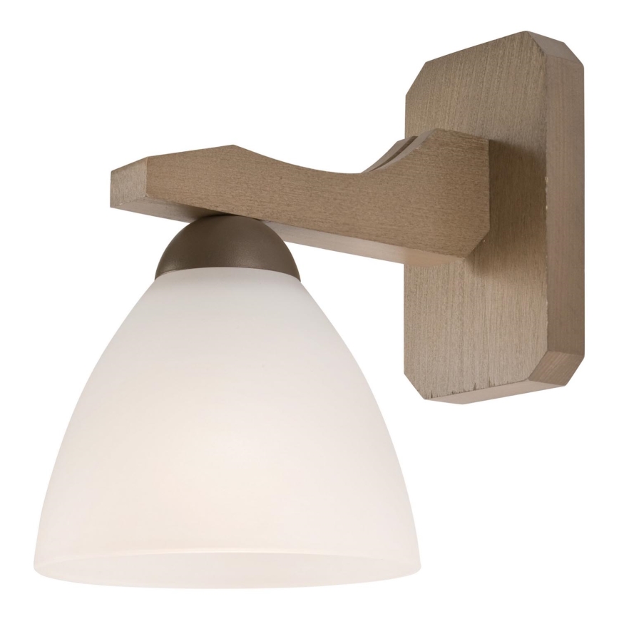 Iluminação de parede ADRIANO 1xE27/60W/230V faia - FSC certificado