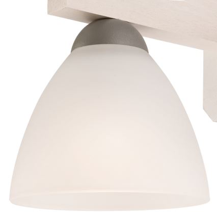 Iluminação de parede ADRIANO 1xE27/60W/230V faia - FSC certificado