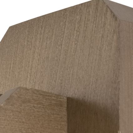 Iluminação de parede ADRIANO 1xE27/60W/230V faia - FSC certificado