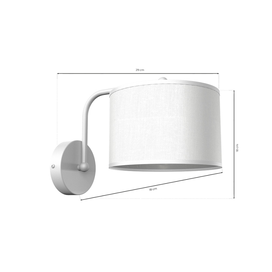 Iluminação de parede ALBION 1xE27/60W/230V