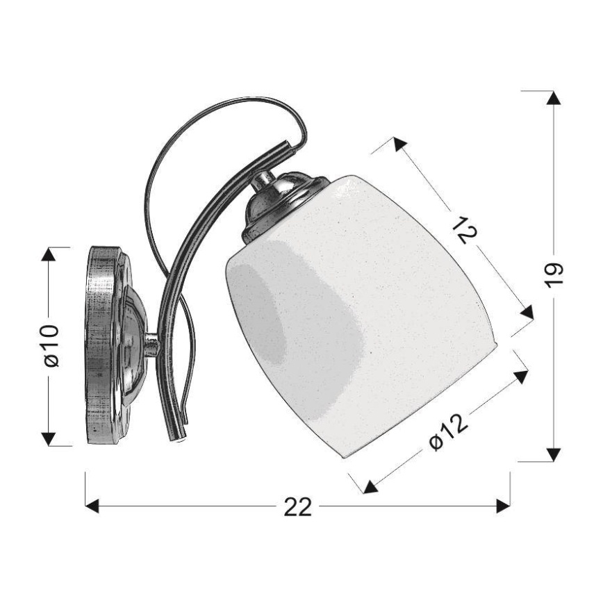 Iluminação de parede AMBA 1xE27/40W/230V
