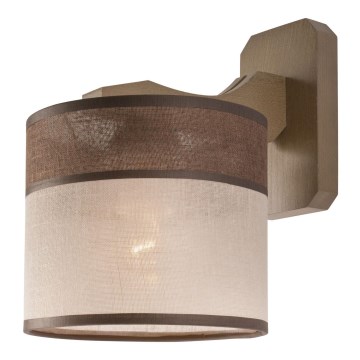 Iluminação de parede ANDREA 1xE27/60W/230V faia