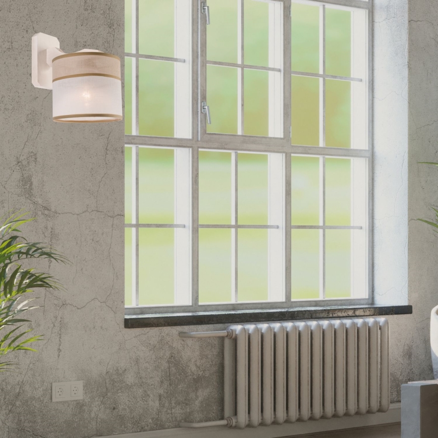 Iluminação de parede ANDREA 1xE27/60W/230V faia