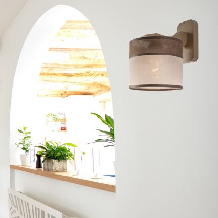 Iluminação de parede ANDREA 1xE27/60W/230V faia