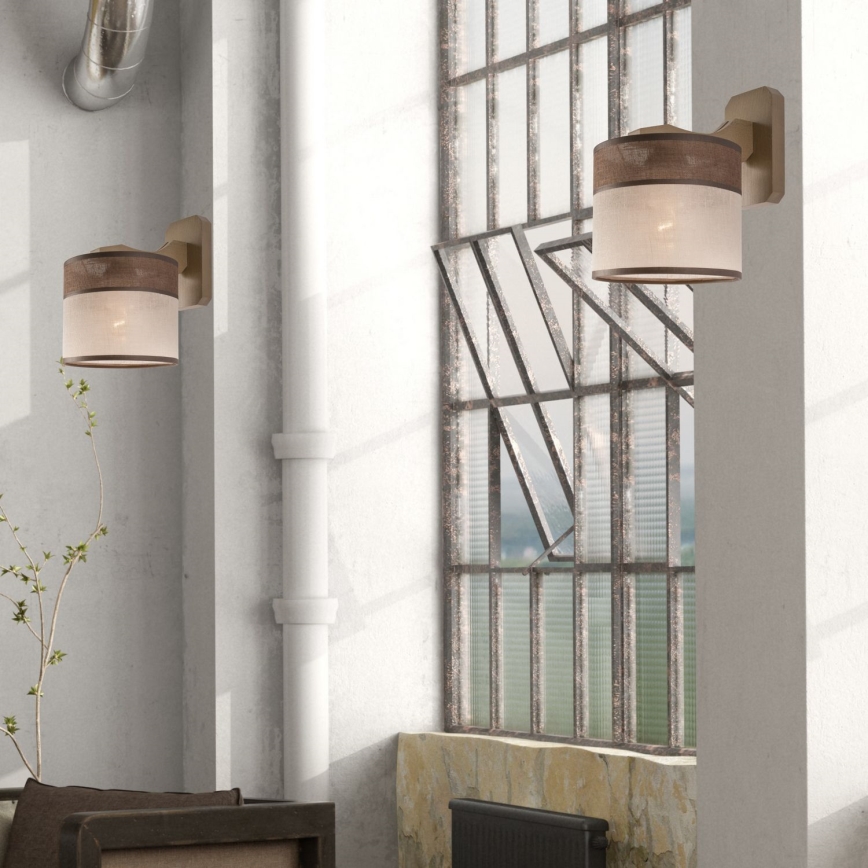 Iluminação de parede ANDREA 1xE27/60W/230V faia
