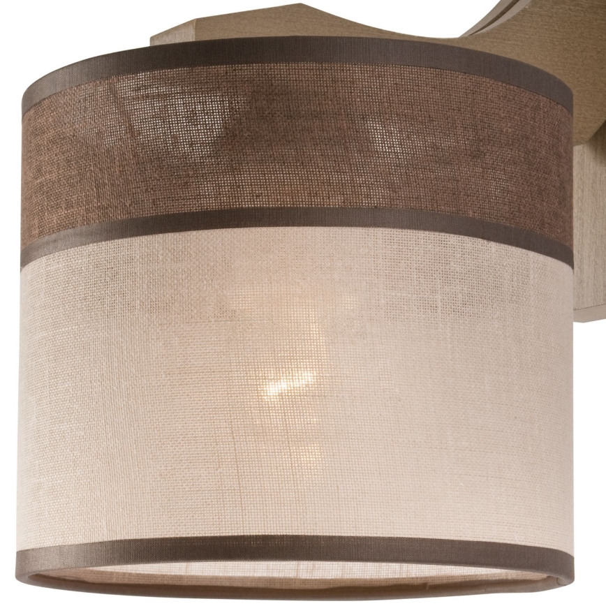 Iluminação de parede ANDREA 1xE27/60W/230V faia