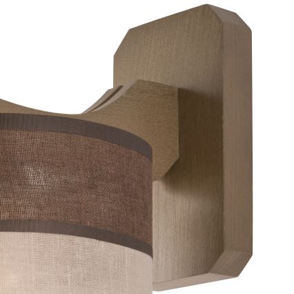 Iluminação de parede ANDREA 1xE27/60W/230V faia