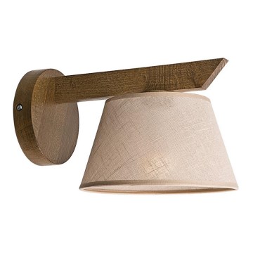 Iluminação de parede ANTONIO 1xE14/40W/230V faia