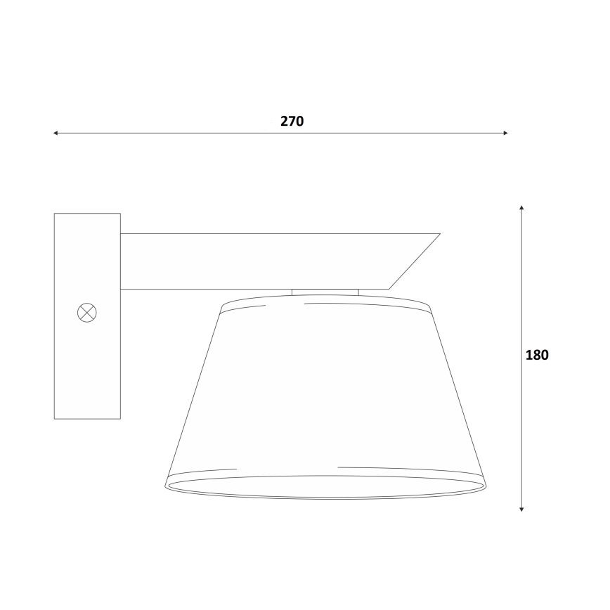Iluminação de parede ANTONIO 1xE14/40W/230V faia