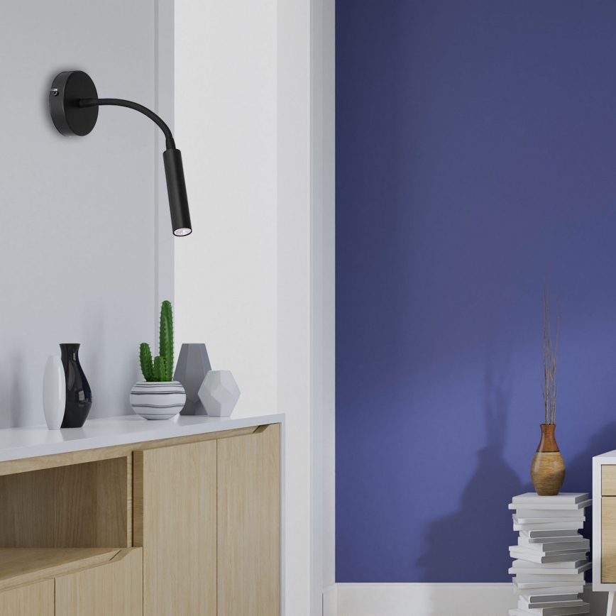 Iluminação de parede ARDEN 1xG9/8W/230V preto