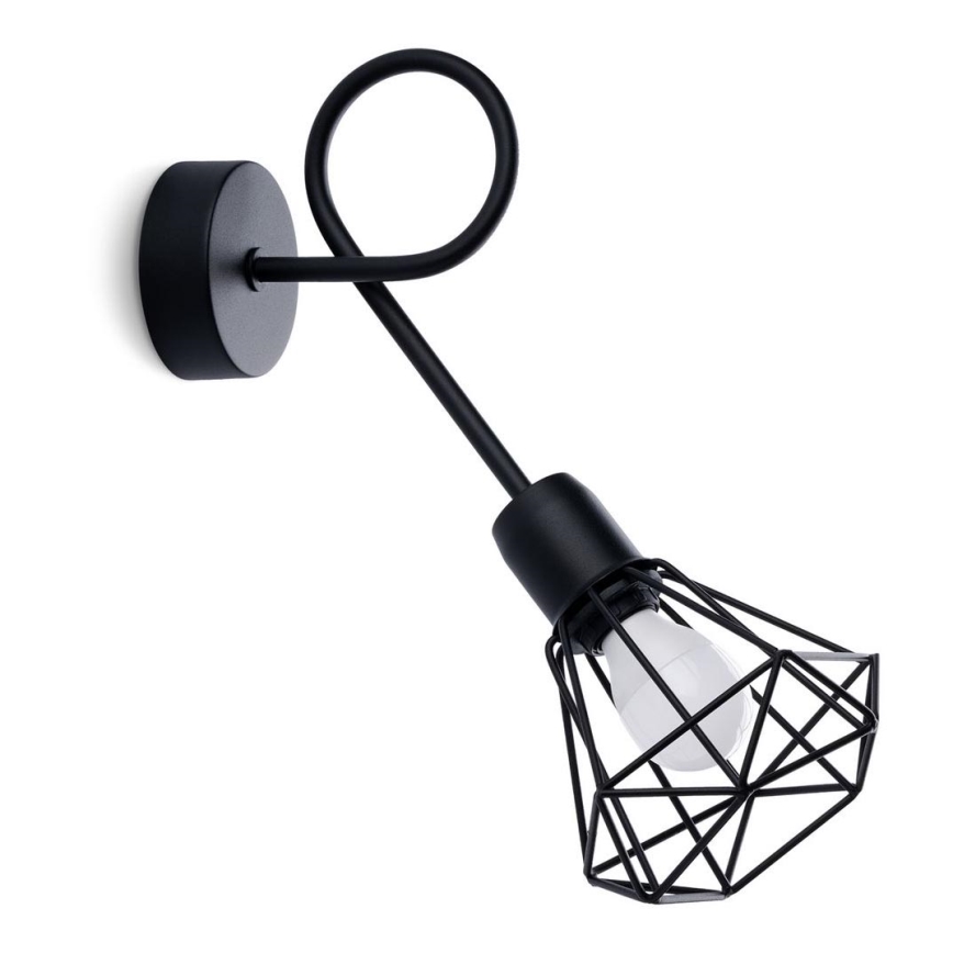 Iluminação de parede ARTEMIS 1xE14/40W/230V preto