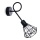 Iluminação de parede ARTEMIS 1xE14/40W/230V preto